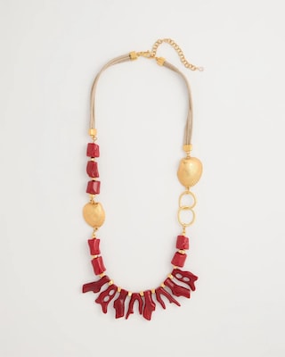 Chico's Originals Red Resin Necklace | Chico's